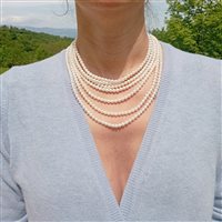 Collar Utopia Mujer AQUA in Oro blanco Perla 506.68 Ct FWC3012 - FWC3012